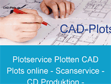 Tablet Screenshot of cad-plots.de